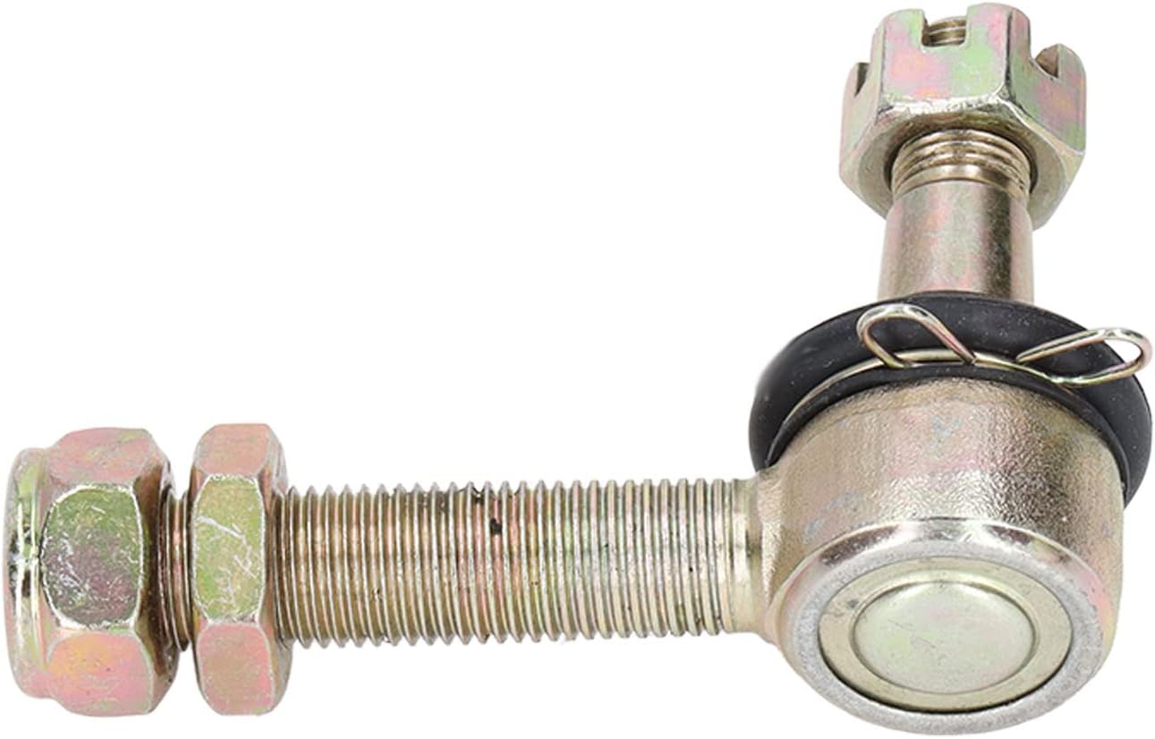 Keenso Końcówka Drążka Kierowniczego ze Stopu Stali Przegub Kulowy Drążka Kierowniczego 12 do 14 Mm Odporny na Wibracje Naprawa Przedniego Zawieszenia do Gokartów Quad ATV Zmniejsza Zużycie Hałasu i