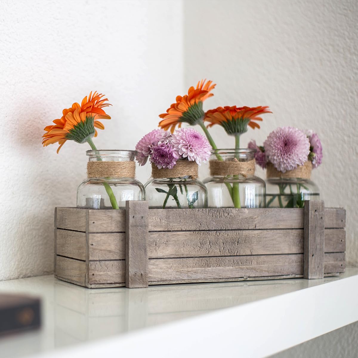 Vaso di Fiori Piccolo, 16 Pezzi 125ml Vasi in Vetro, Vasi Vetro Trasparente, Vasetti Vetros Piccoli, Set di Mini Vaso, per Decorazione da Tavolo, Centrotavola, Decorazioni per Matrimon