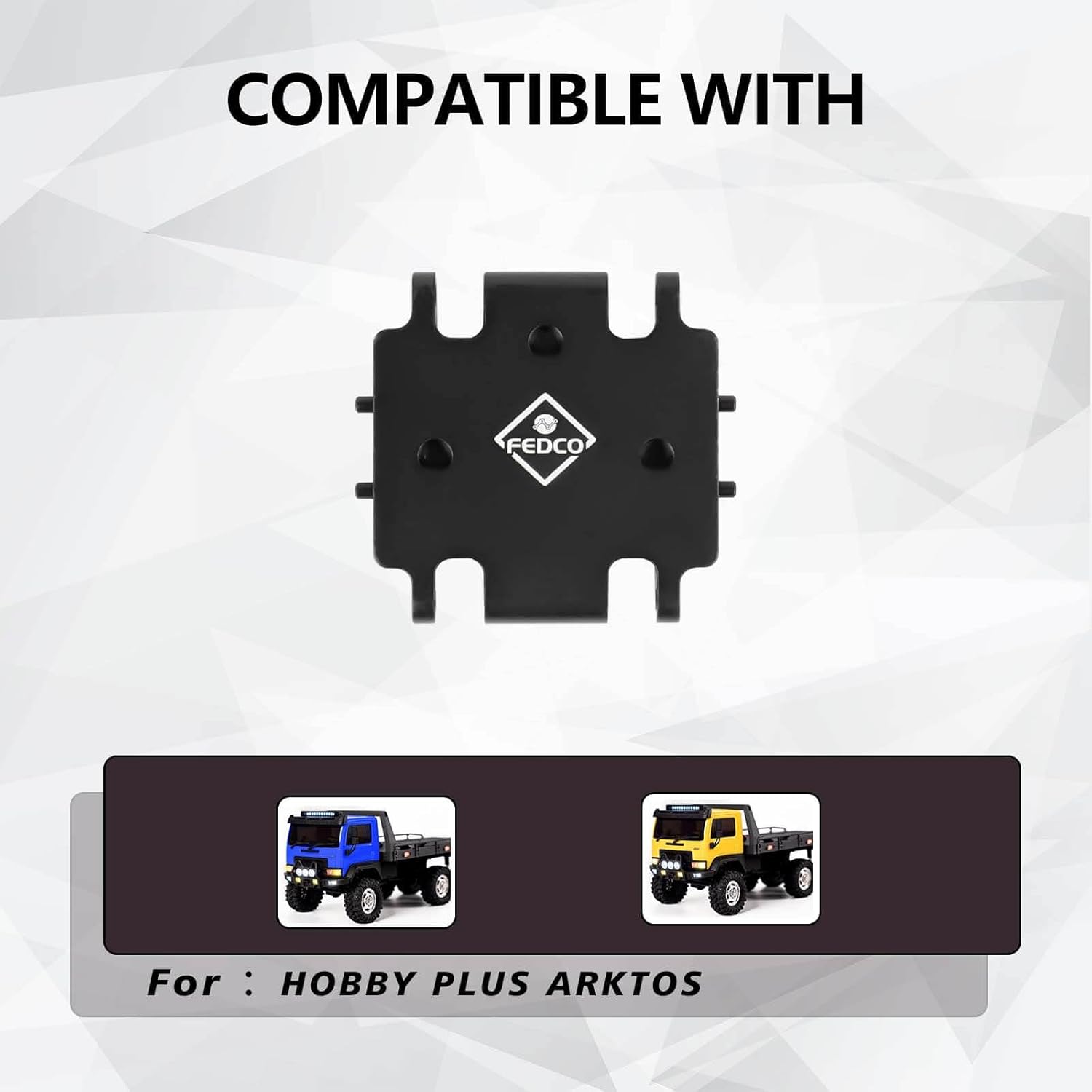 Hobbyplus Arktos 6×6 Gearbox Mount Skid Plate Transmission Mount for HobbyPlus Arktos 6x6 Upgrades 1/18 RC Crawler