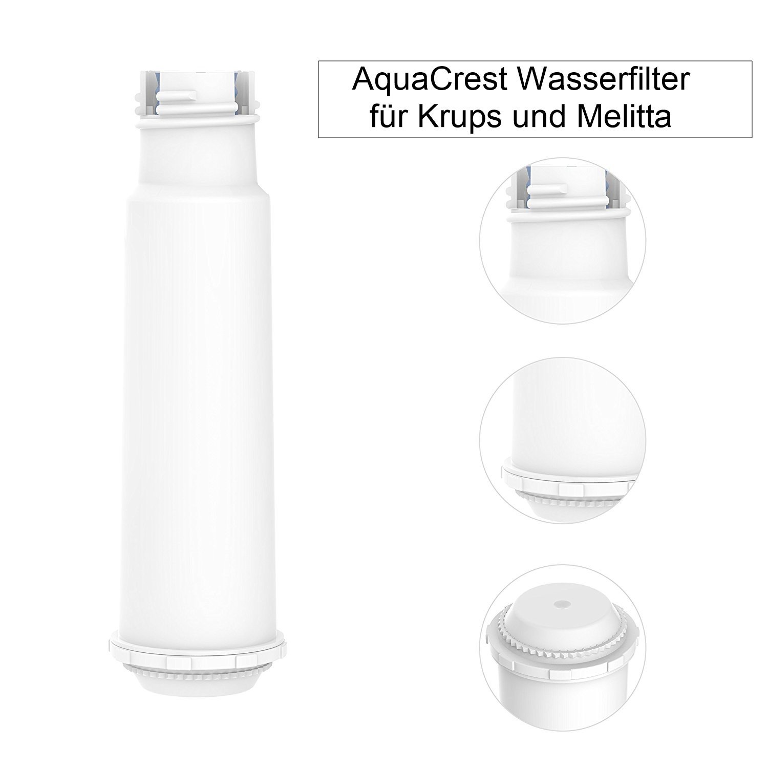 AquaCrest 6x Wasserfilter ECF-7005A - Ersatzfilter für Melitta Krups Nivona