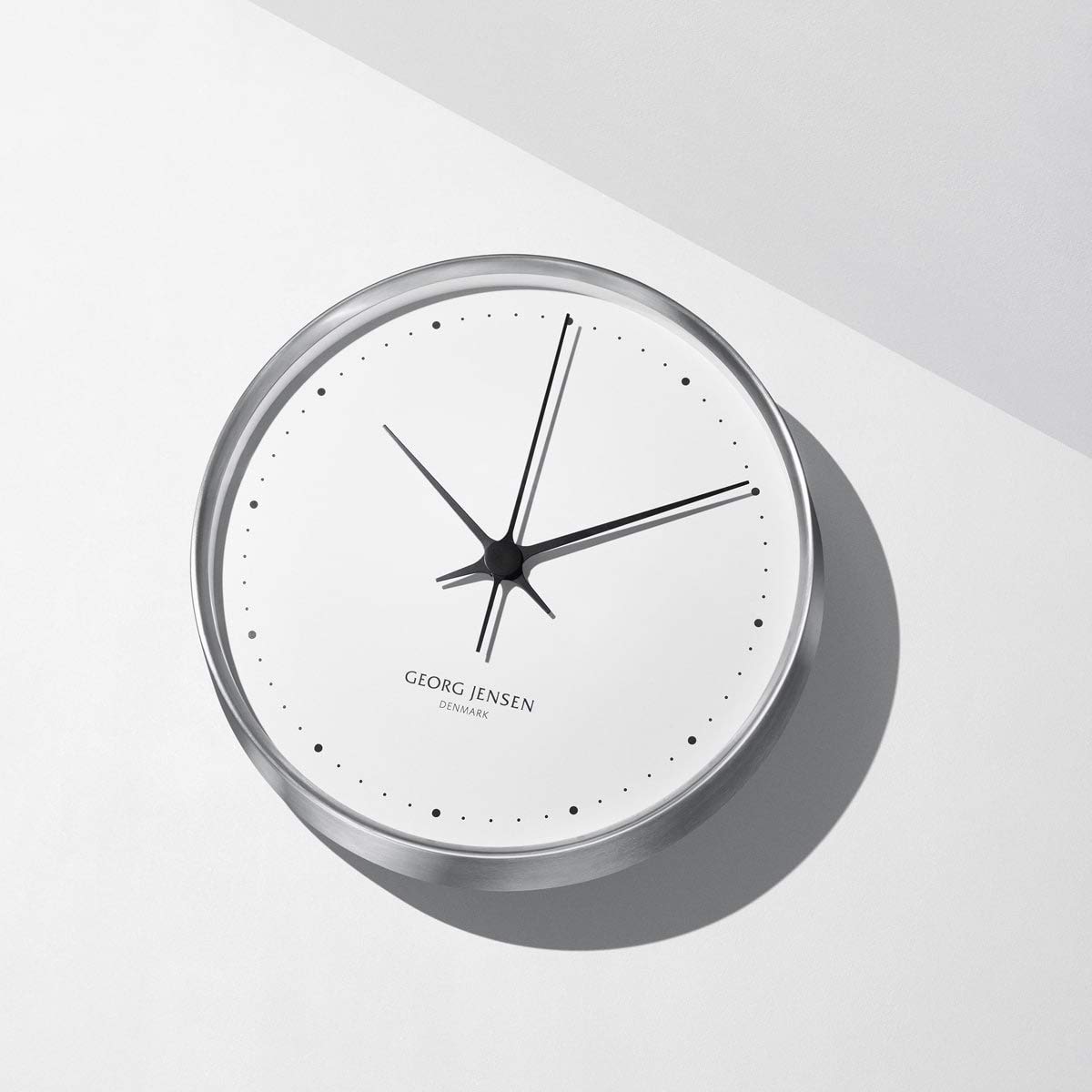 【 】 Koppel Wall Clock Georg Jensen KOPPEL 30 cm wall clock, stainless steel with