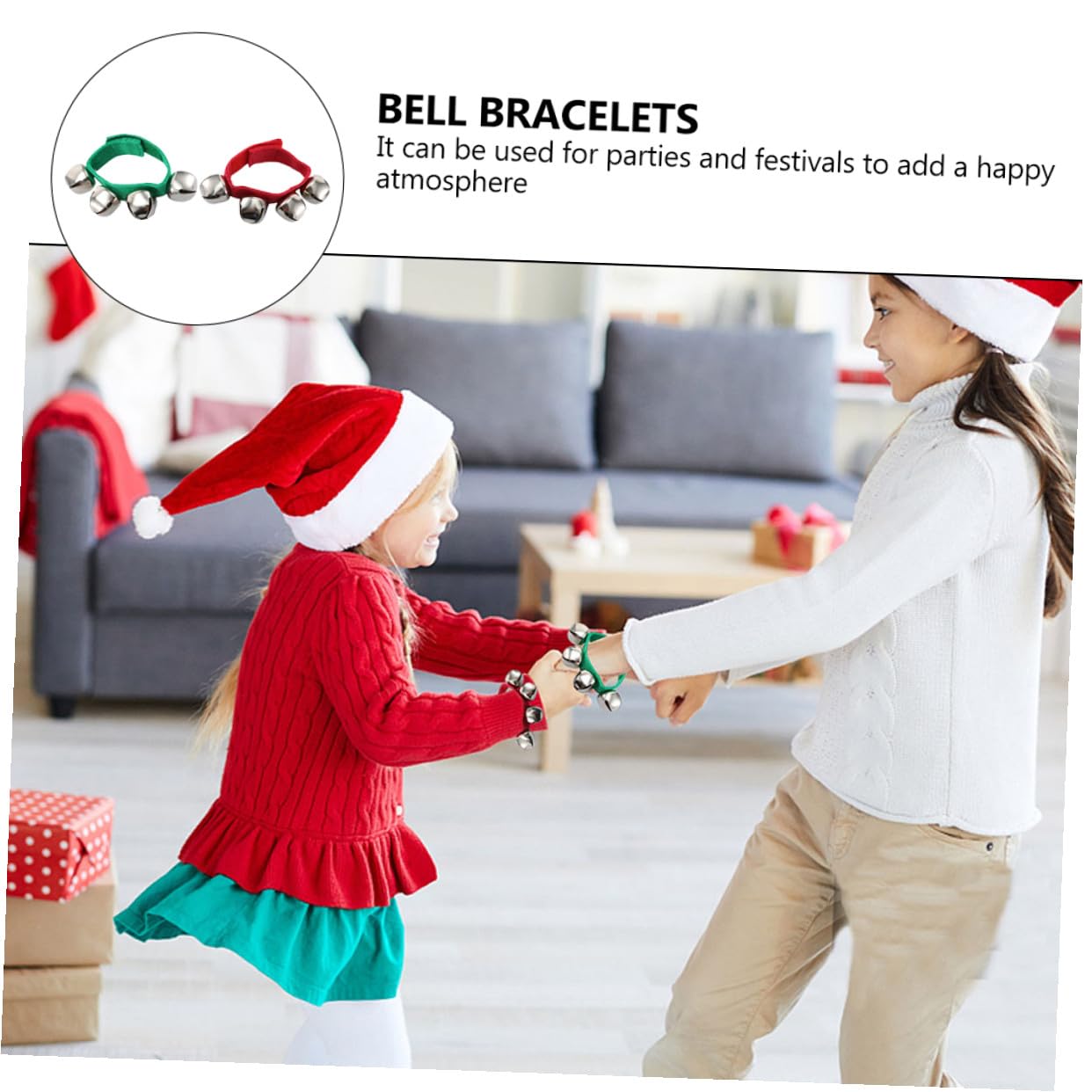 Braccialetti Campanelli da Polso 20 Pezzi per Giochi Musicali | Metallo e Tessuto, Adatti ai Ragazzo Ragazza, da Appendere al Polso, per Feste e Natale Colore Casuale