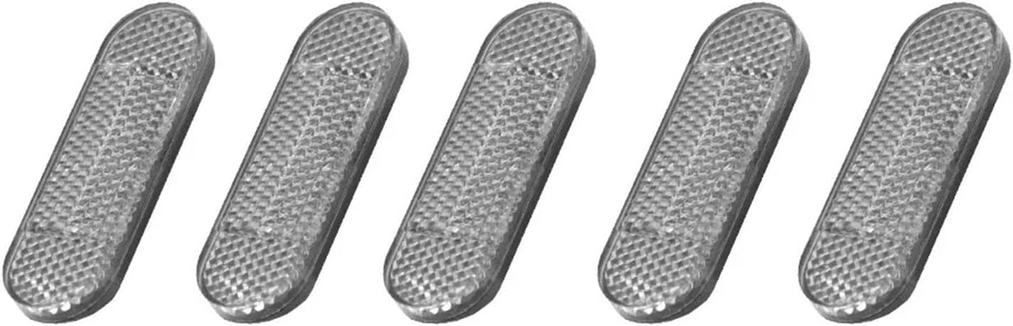 5-10PC Front Tube Reflector Safety Reflective Compatible with Xiaomi Mi3 M365 Pro2 1S Pro Electric Scooter Night Protect Shell Warning Parts(Color:5pcs White)