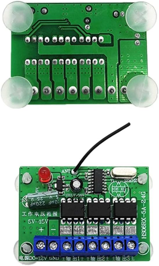 6-Channel High Power Wireless Remote Control Receiver Module, DIY RC Toys Accessories, 2.4GHz Replacement Parts, 6V-15V Working Voltage