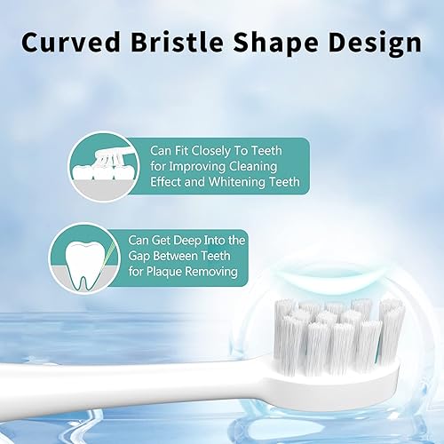 Miniatura 5 de Cabezales de repuesto para cepillo de dientes con cubiertas para Waterpik Sonic Fusion SF01SF02 y Sonic Fusion 2.0 SF03SF04, 6 unidades, blanco