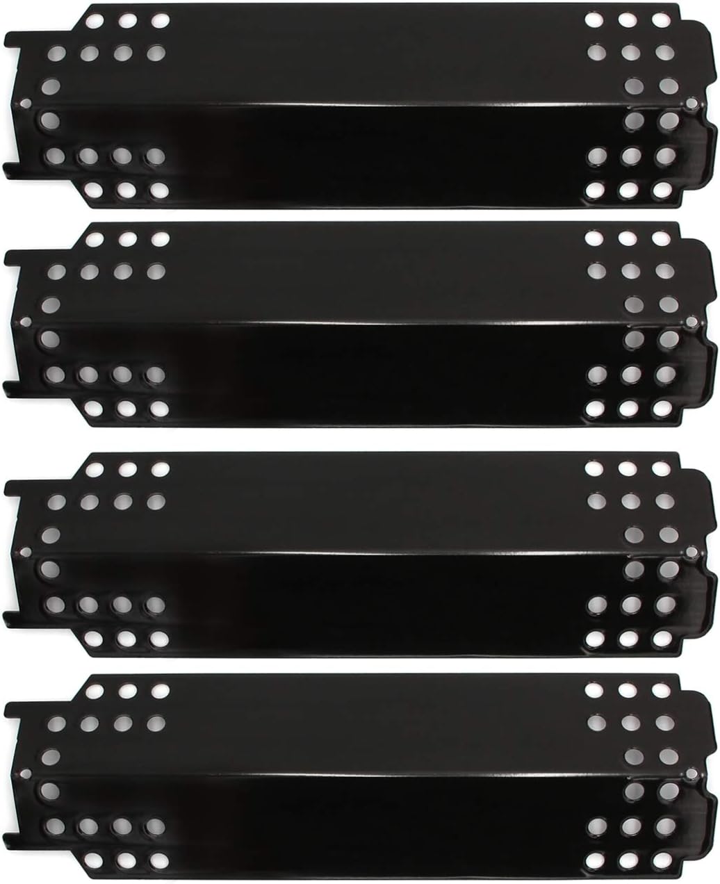 Hongso PPC0014 (4 Pack) Porcelain Steel Heat Plate Shields Replacement for Charbroil 463436215 463436214 463436213, Thermos 466360113 Gas Grill, G432-0096-W1