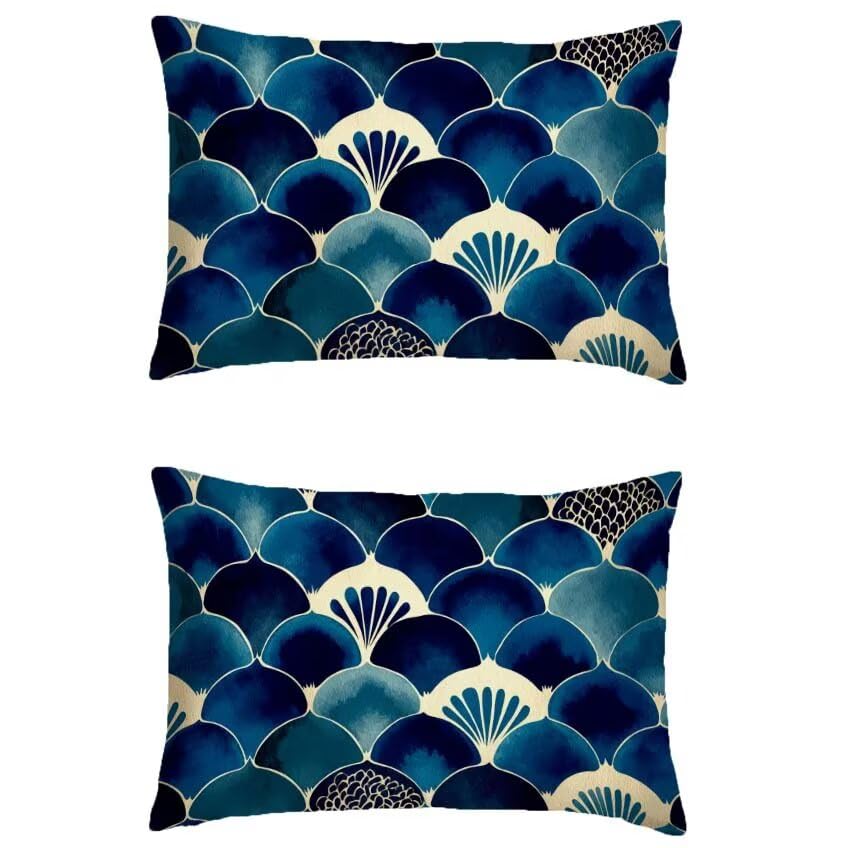 Housse de coussin 50x70 rectangulaire en lin de qualité supérieure pour extérieur
