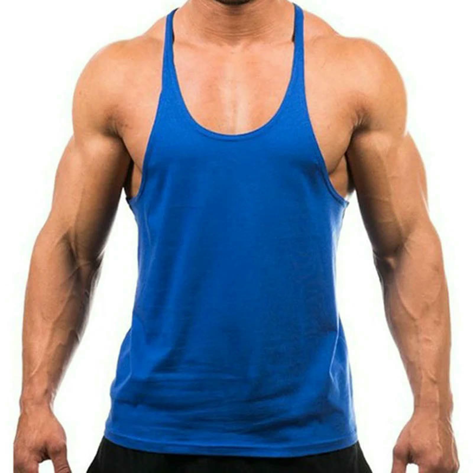 Kamizelka fitness Jogger siłownia podkoszulek trening kulturystyka tank top koszulka bez rękawów bawełna dla mężczyzn