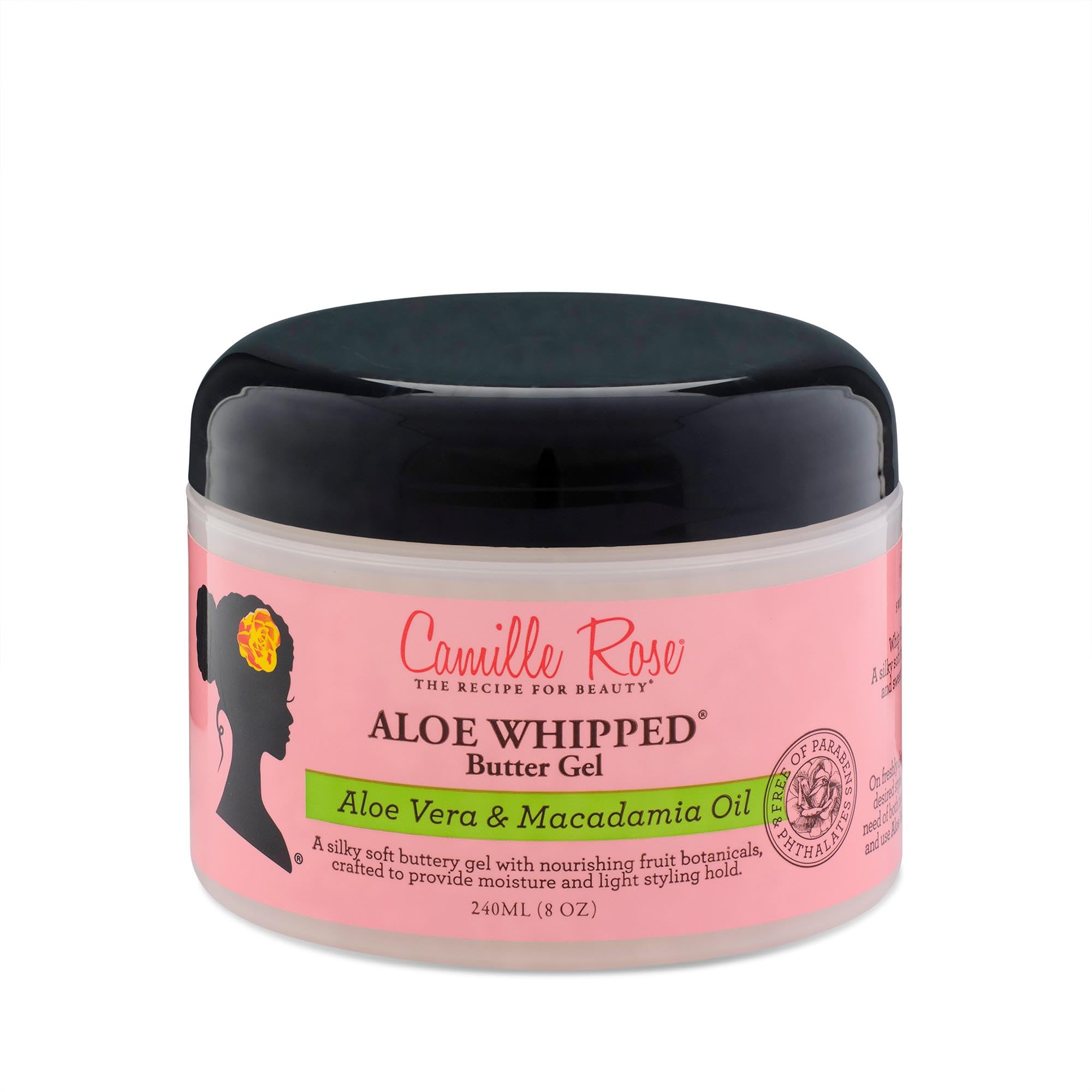 Aloe Whipped Butter Hair Styling Gel, All Curl Types, Style and Nourish, Aloe Vera and Macadamia Oil, 240 ml (Pack of 1)