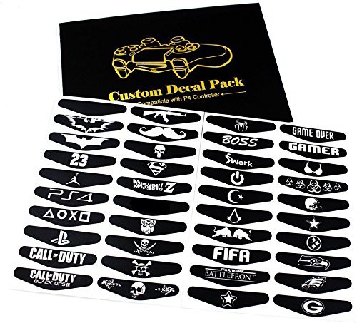 Gebaisi Led Lightbar Light Bar Decal Skin Stickers For Playstation Controller (40 Pieces B) #TOP13