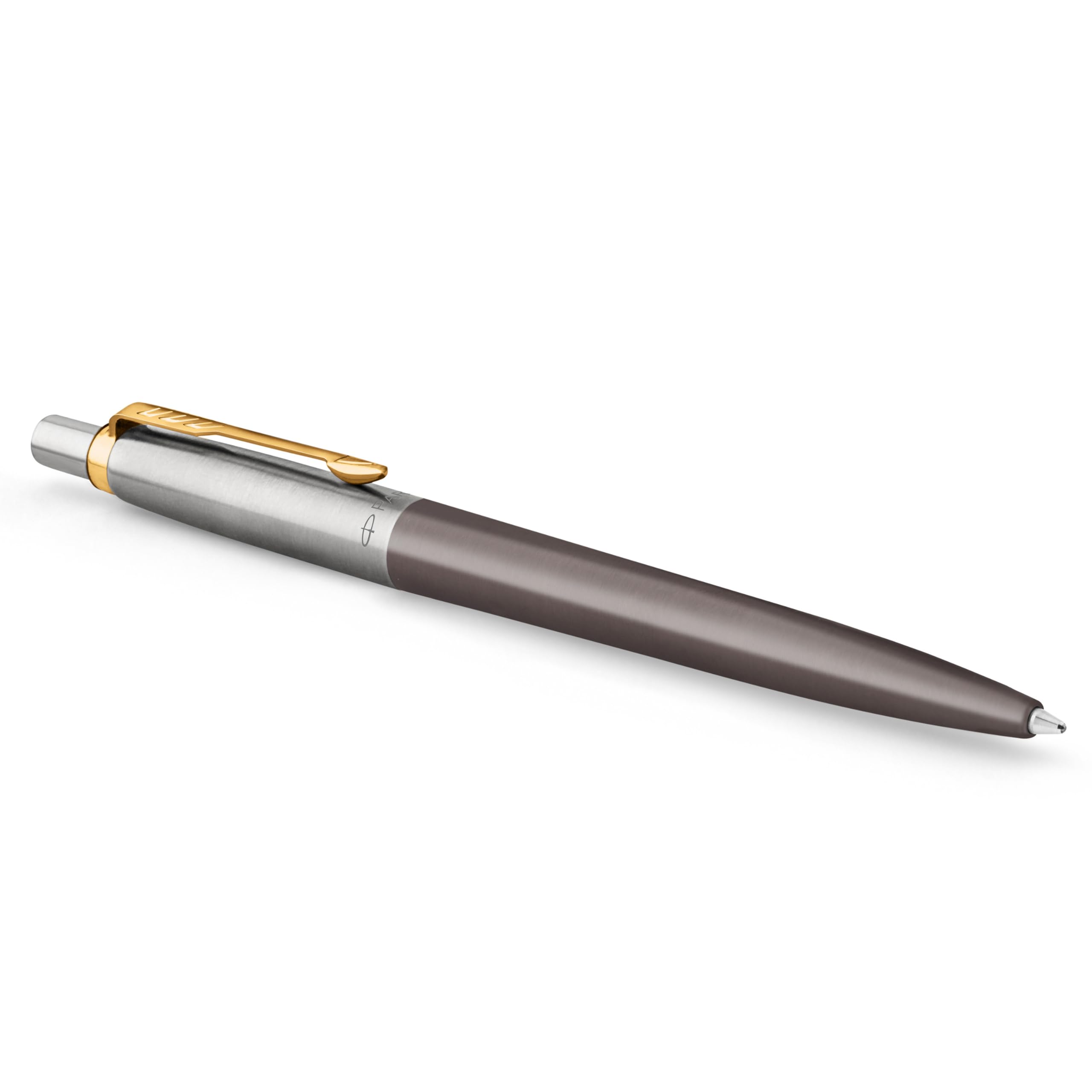Jotter Ballpoint Pen | Grey Lacquer with Gold Trims | Medium Point | Blue Ink Refill | Gift Box | Perfect Graduation Gifts