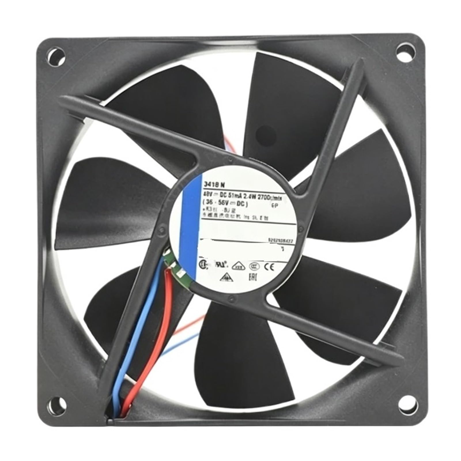 Ewhbgsjop One Color 3418N Axial Fan 48V 2.4W