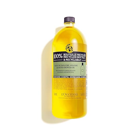 L'Occitane Almond Shower Oil EcoEcoRefill, 500ml Amazon.in Beauty