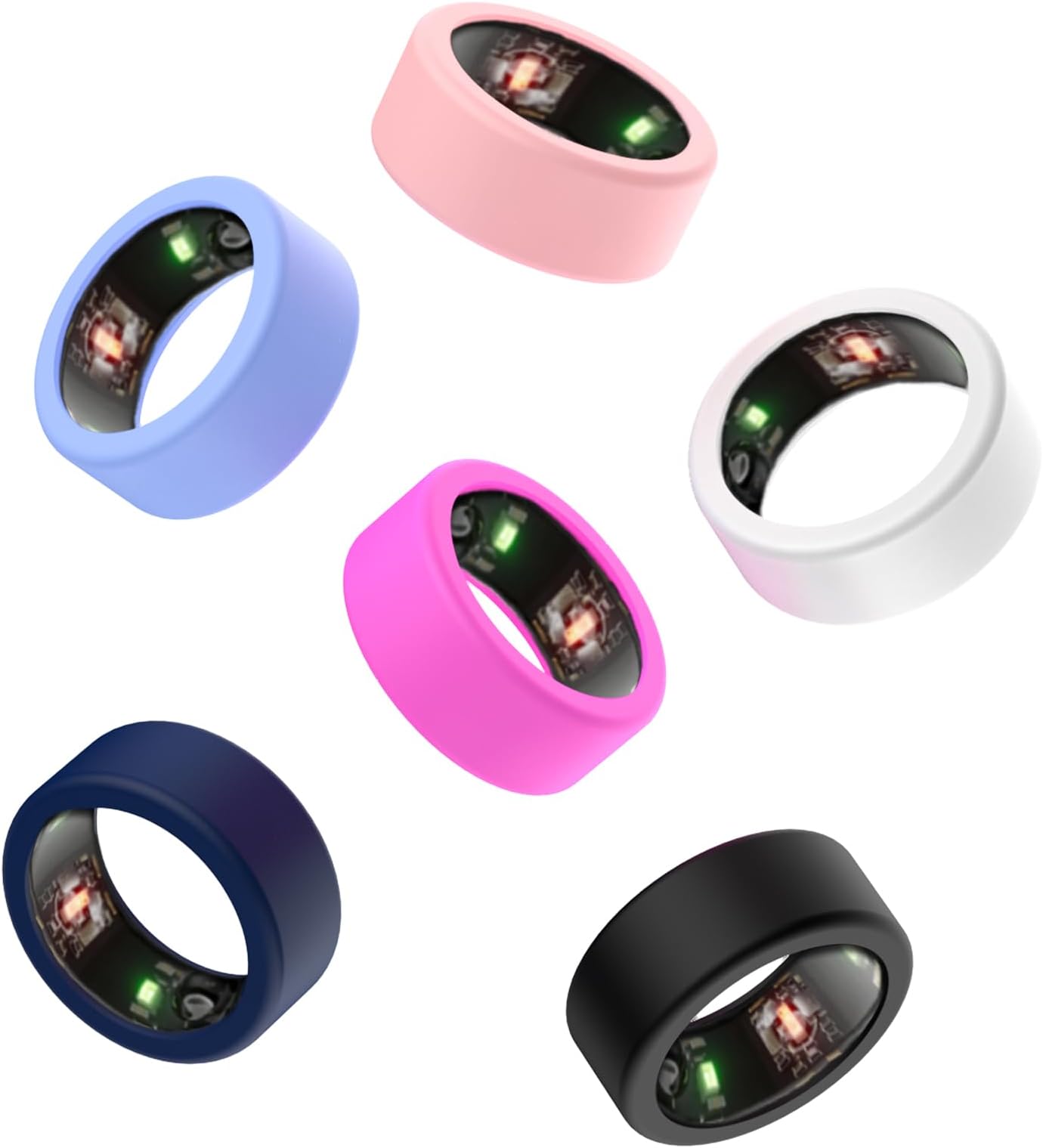 - Silicone Ring Cover for Oura Ring Gen3, Protective Cover Compatible with Oura Ring Gen3 Size 6 7 8 9 10 11 12 13, Elastic Ring Case for Oura Ring Working Out(6 Pcs)