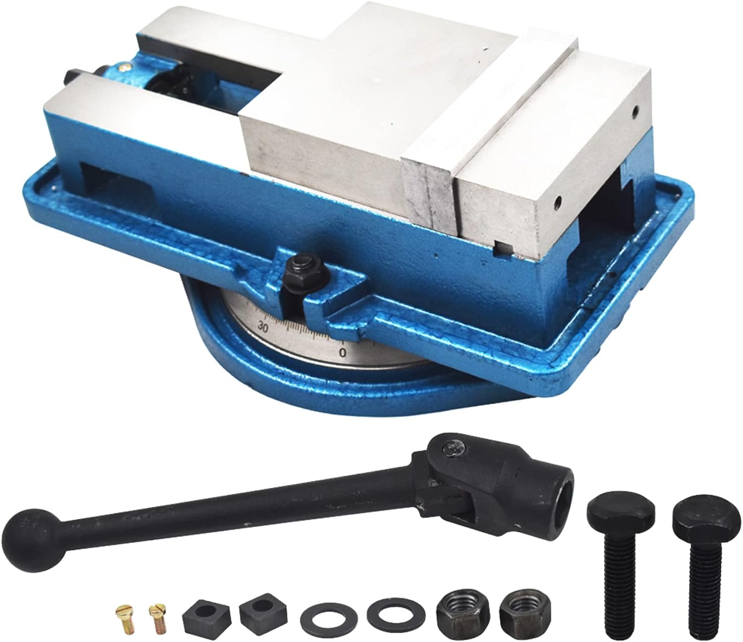 findmall 5 Inch Accuracy Mill Vise 360 Swivel Base Heavy