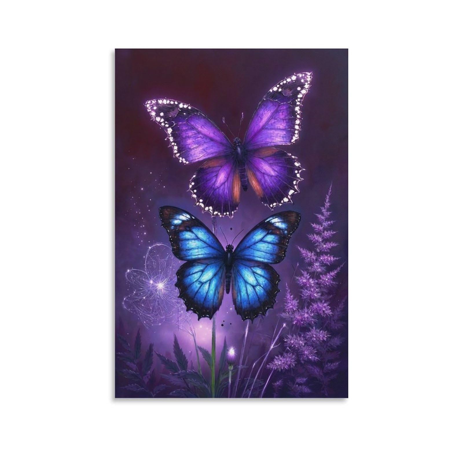 Puzzle Adulte - Puzzle 2000 pièces - Art du Papillon Violet - Adultes et Enfants à partir de 14 Ans - Puzzle de qualité supérieure - 70x100cm