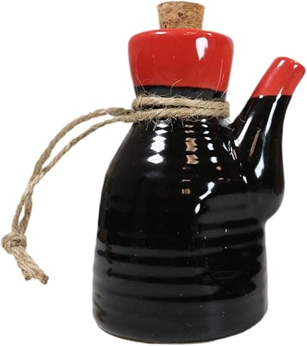 Miniatura 3 de Ebros - Paquete de 6 unidades de porcelana tradicional china japonesa asiática, suministro de vinagre Shoyu, salsa de soja, dispensador de