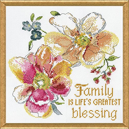 Image of Family Blessings Counted Cross Stitch Kit