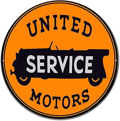 Miniatura 126 de Brotherhood Letrero de gas vintage de reproducción de letreros de metal vintage, letrero redondo de metal para garaje y hogar, 8 pulgadas de Nourse