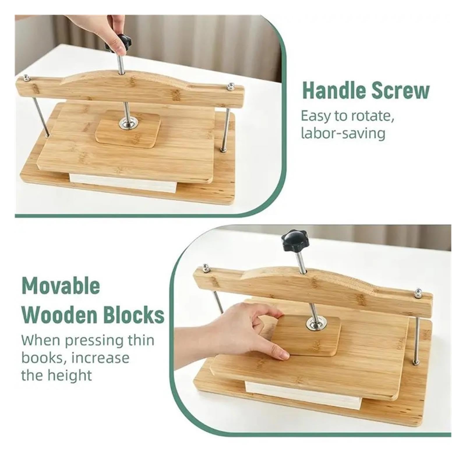 Wooden Book Binding Press Outils de Reliure en Bois