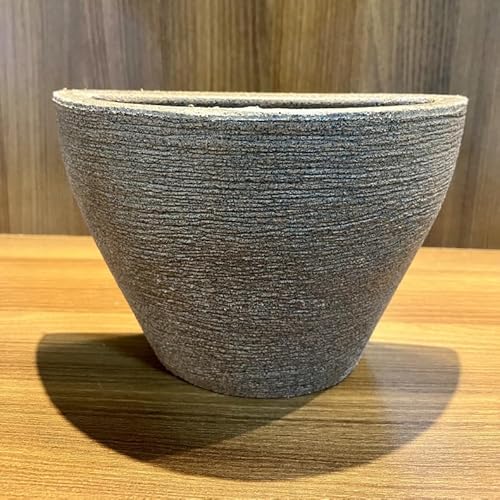 VASO POLIETILENO DE PAREDE DECORATIVO P/PLANTAS/JARDINS/ESCRITÓRIOS LUXO (MARROM)