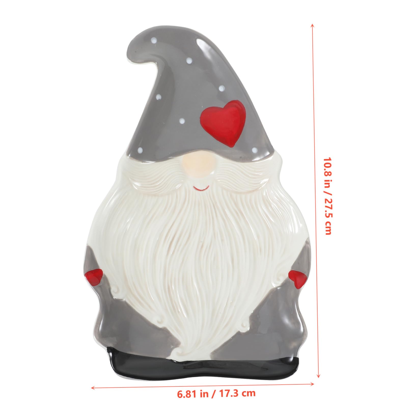 Plato De Cerámica Para Comida Forma De Papá Noel Para Decorar Fiestas Navideñas o Servir Casa y Hotel