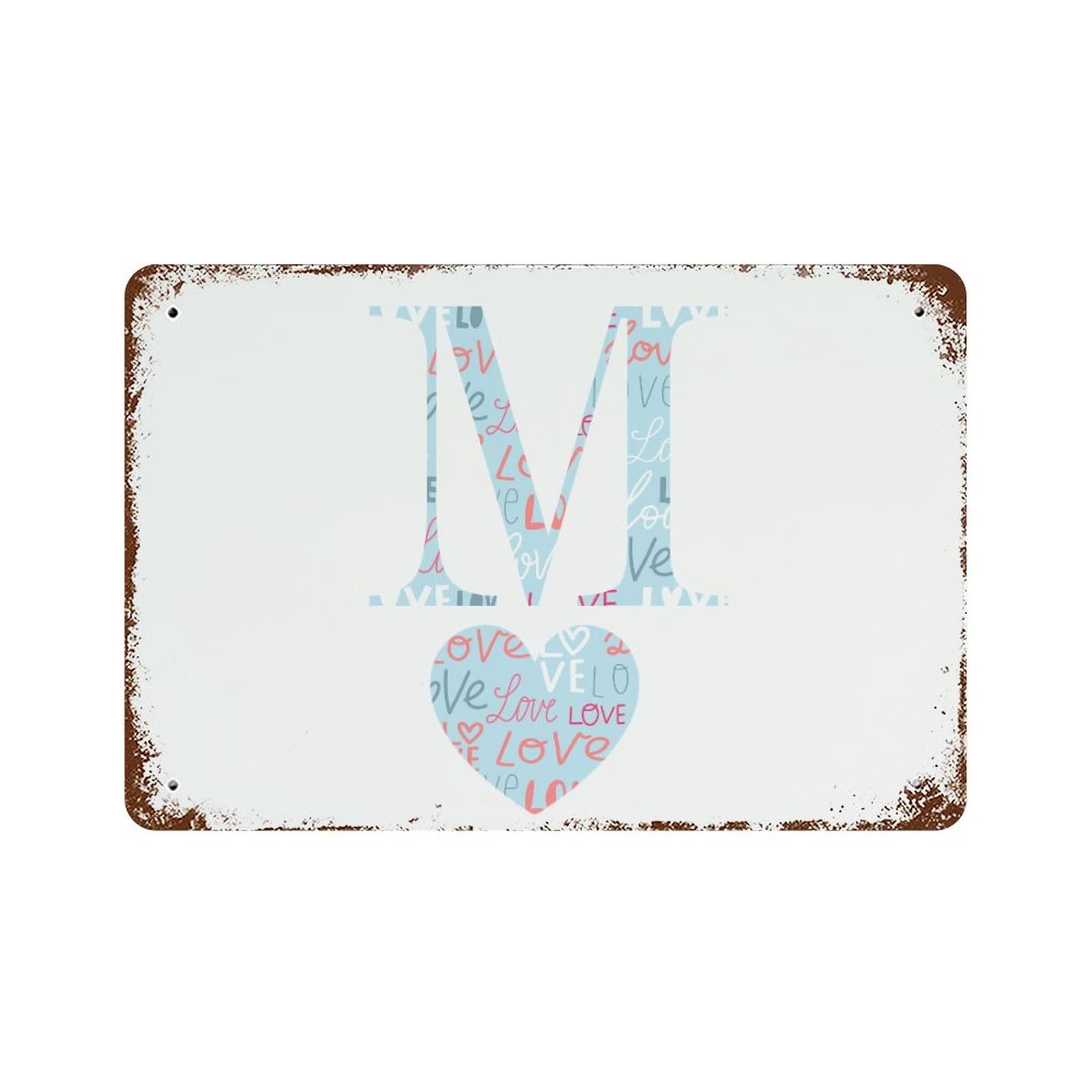 Plaque en étain M décoration murale métal 30x45 cm pour garage et maison vintage