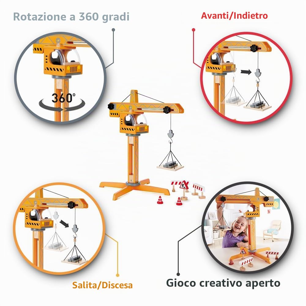 Hape Set Gru – Costruisci il Tuo Cantiere