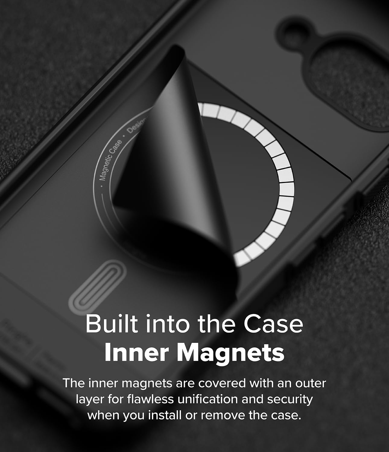 Ringke Rugged Gear [Compatible with MagSafe] Designed for Google Pixel 9a Case, Oil & Dirt Resistant Reinforced Sides Protective Cover Precise Cutouts for Camera - Magnetic Black