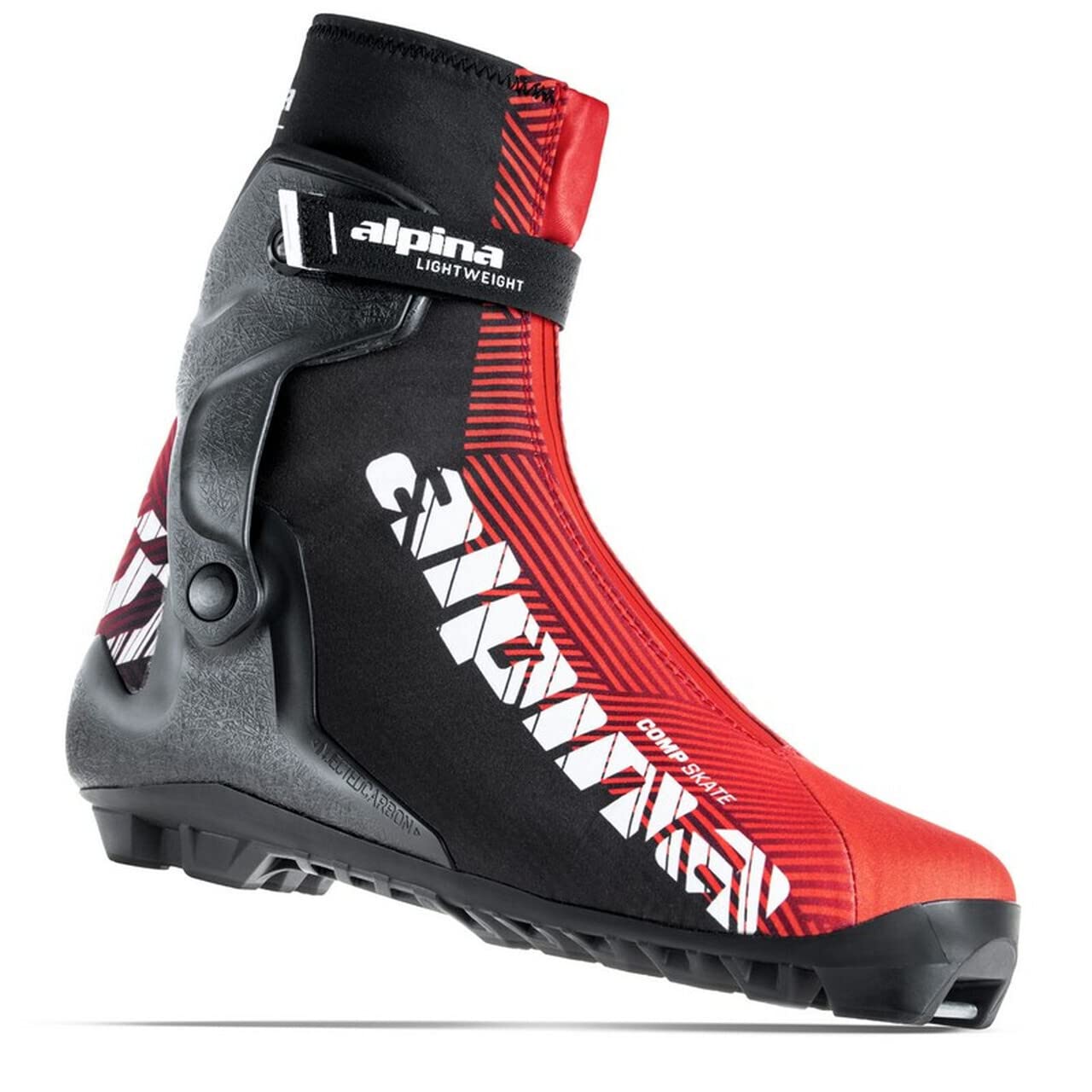 Alpina Comp Skate Nordic Race Boot -Red/White/Black - 42 EU