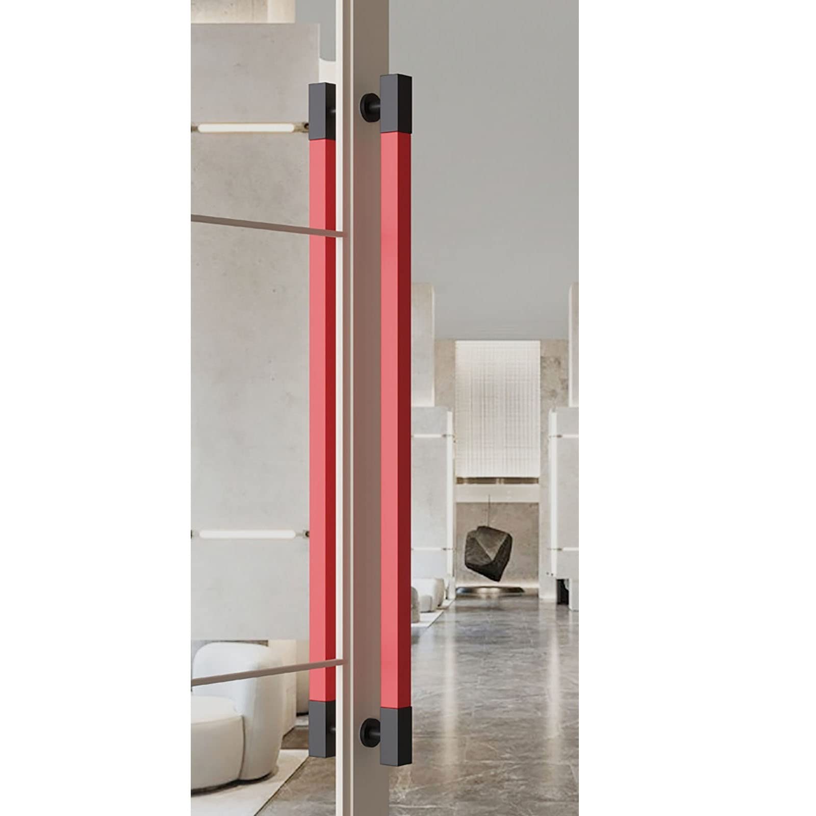 Poignée de porte carrée pour réparer ou moderniser vos verrières de bureau
