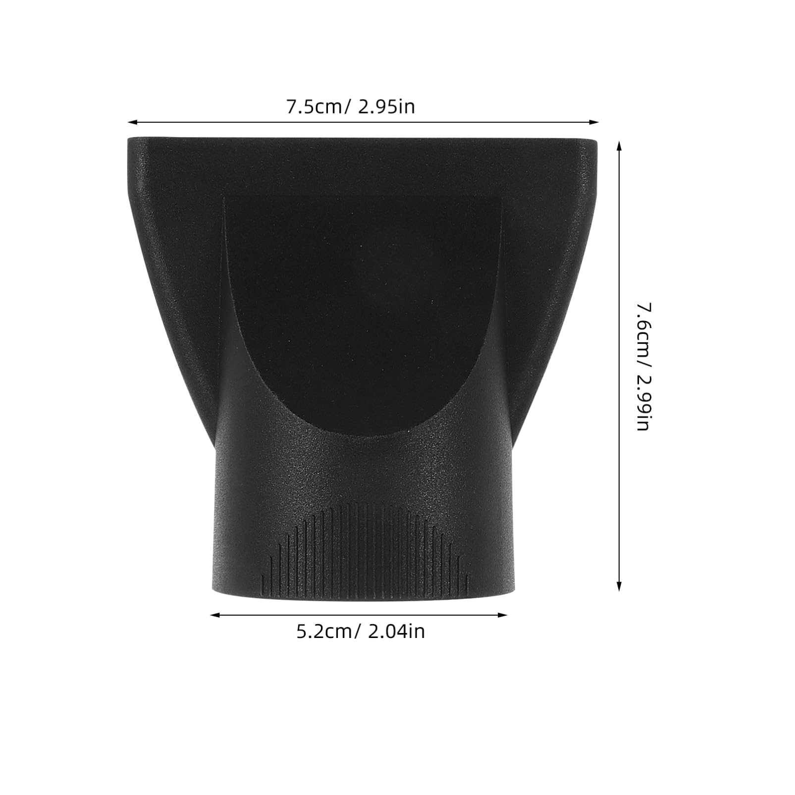 Veemoon 2Pcs Professionelle Haartrockner Düse Kunststoffhaartrockner Flachhaartrockner Düse Schwarzer Haartrockner Diffusor Ersatz Salon Friseur - 2. 04In Innendurchmesser