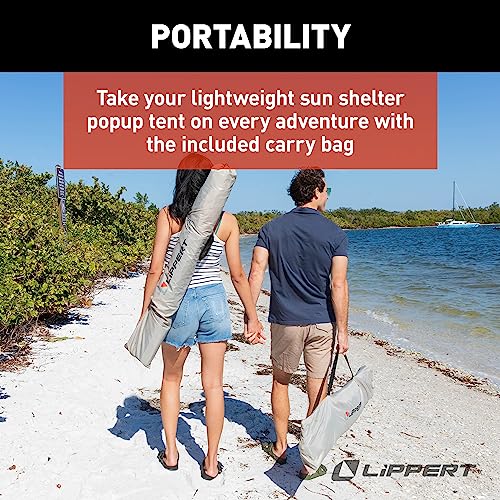 Image of Lippert Picnic Popup Sun Shelter for Camping, Beach Trips and Outdoor Concerts - Tent