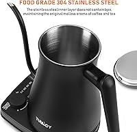 Vista 6 de Hervidor eléctrico de cuello de cisne con control de temperatura 1L 8 ajustes preestablecidos variables para verter sobre la tetera de café