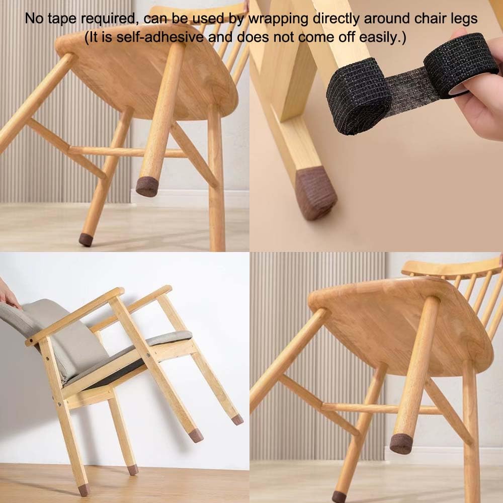 Furniture Leg Socks- Chair Leg Protectors for Hardwood and