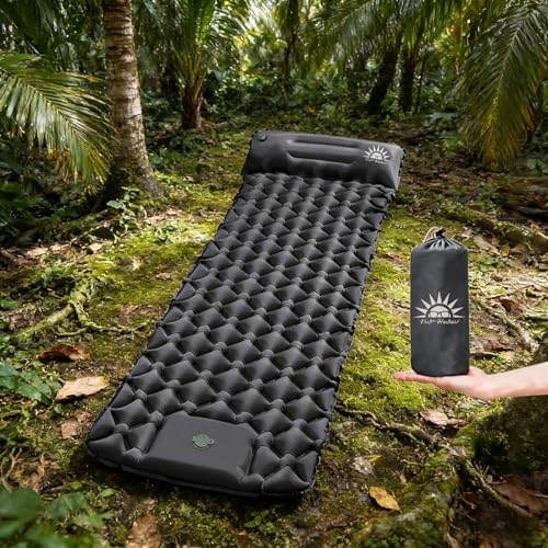 New Hawaii Colchonete Camping Colchão Inflável Solteiro, Praticid...