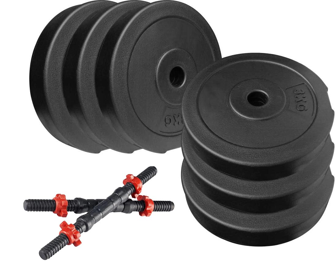 Simran Sports Dumbbell Set, Gym Dumbbell Plates, 20KG Gym Weight For Home Gym Fitness With 1 Pair Pvc Dumbbell Rods (2KGx4,3KGX4) (B08N6G7Y1Y) Amazon Price History, Amazon Price Tracker