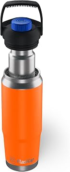Flaskap FreePour Signature System 6oz Liquor Dispenser Kap and 26oz Cup Holder Bottle, Mixed Drink Tumbler, Leak Proof Lid
