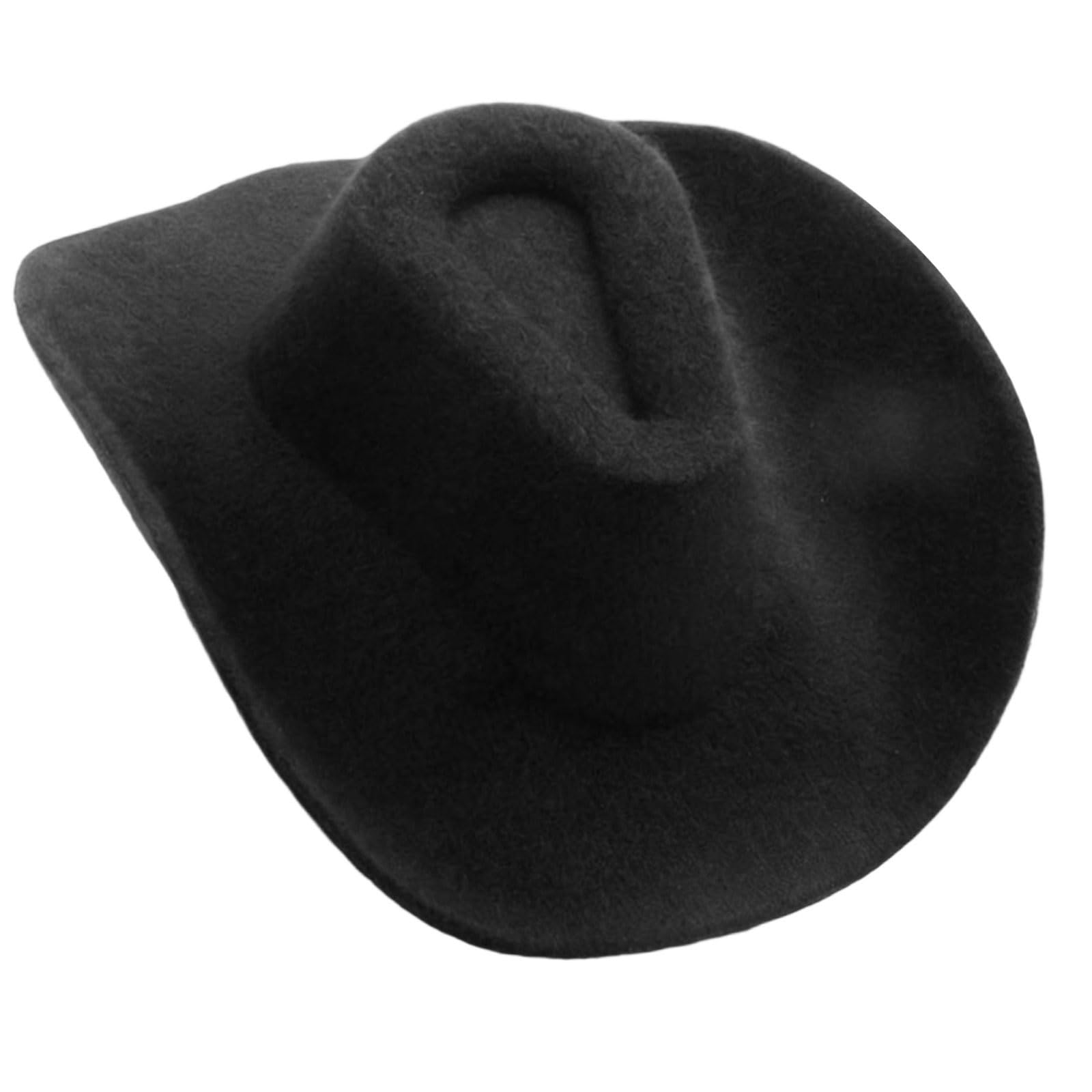 Woedpez Tiny Western Hat Embellishments Miniature Ornament for Craft Clothing Decoration Sewing Accessories Miniature Sewing
