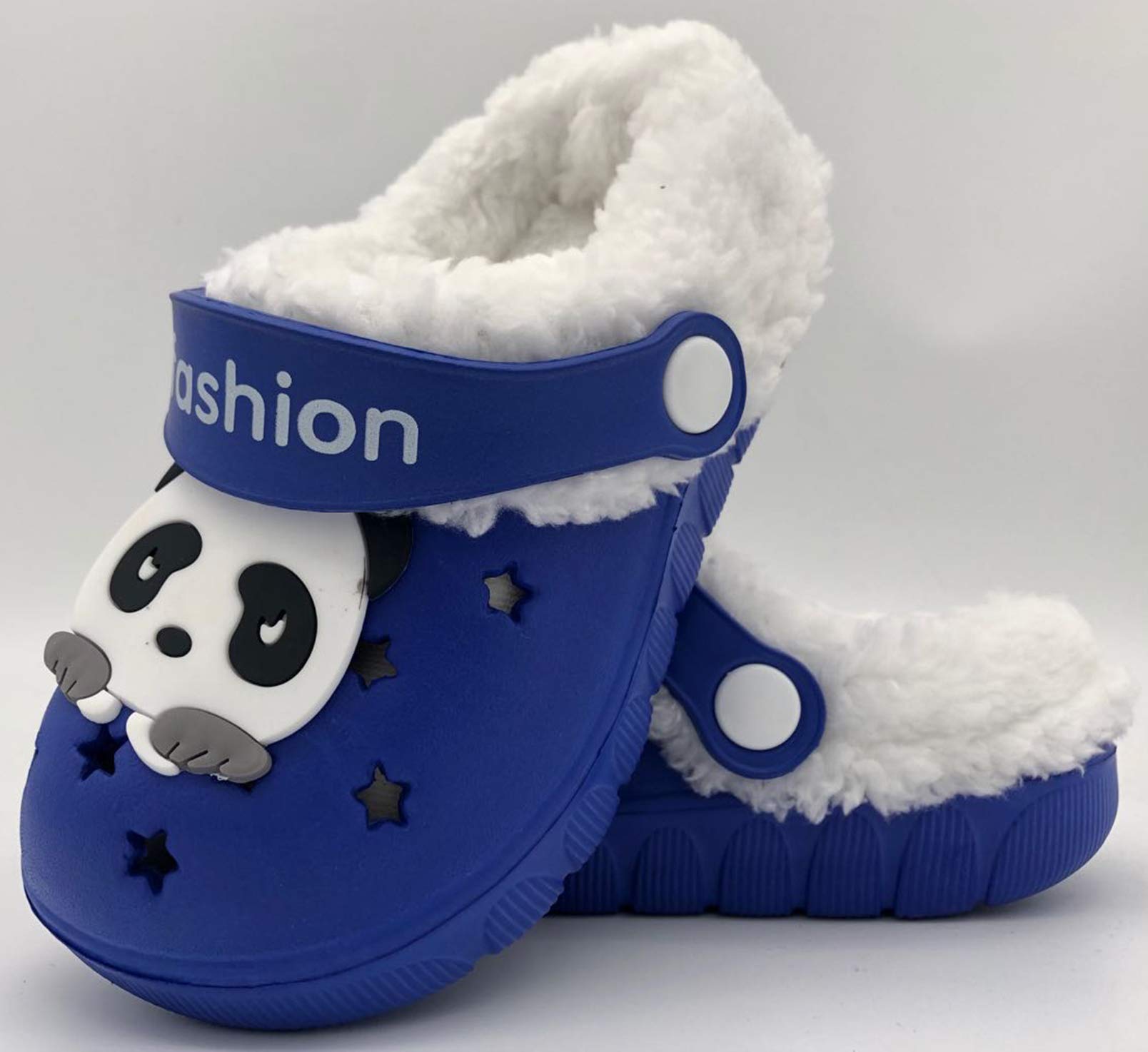 Vorgelen Bambini Invernali Zoccoli e Sabot Ragazzi Morbide Pelliccia Pantofole Ragazze Caldo Casa Ciabatte Antiscivolo Confortevole Scarpe da Giardino All'aperto/Interno 18.5-32 EU
