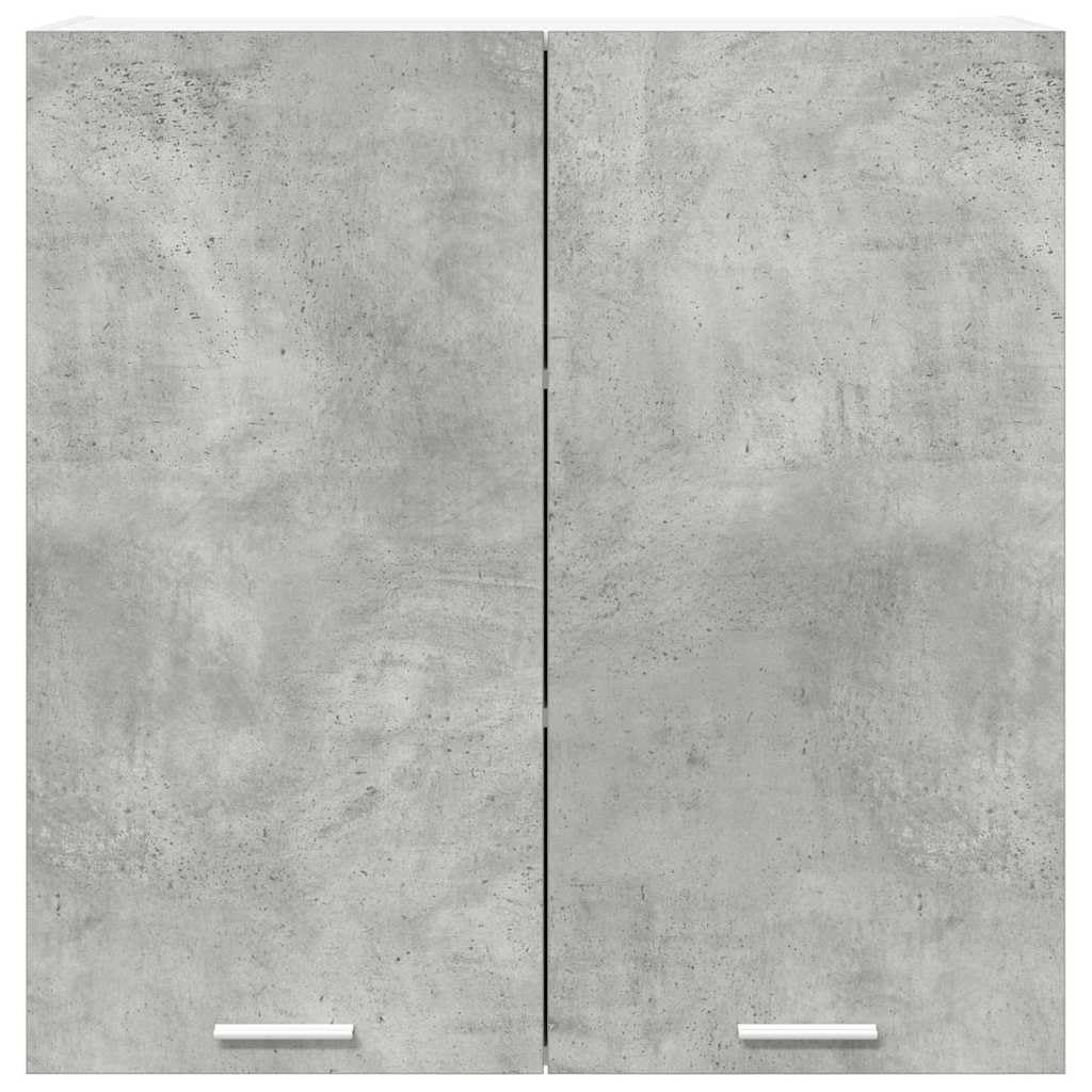 Armadietto pensile con anta grigio cemento, 80 x 31 x 80 cm, in legno, robusto mobile da cucina per riporre oggetti, mobili da cucina durevoli