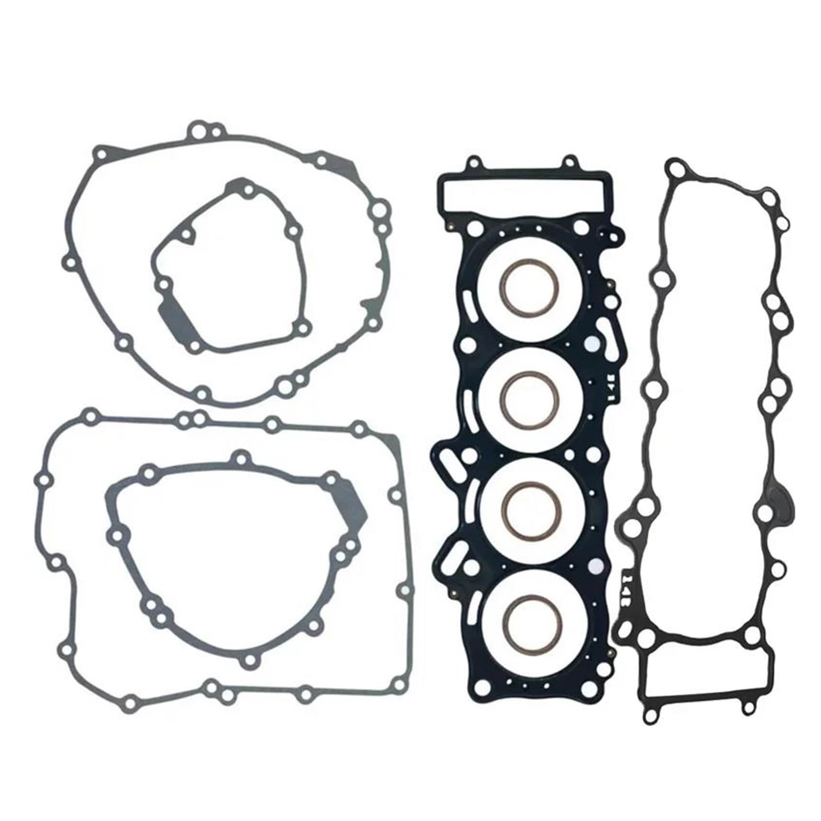junta de papel de caucho Kit Juntas Para Cilindro Cárter Bomba Aceite Filtro Generador Tapa Embrague Juntas Para Y&amaha R1 YZF-R1 2009-2014(Type G)