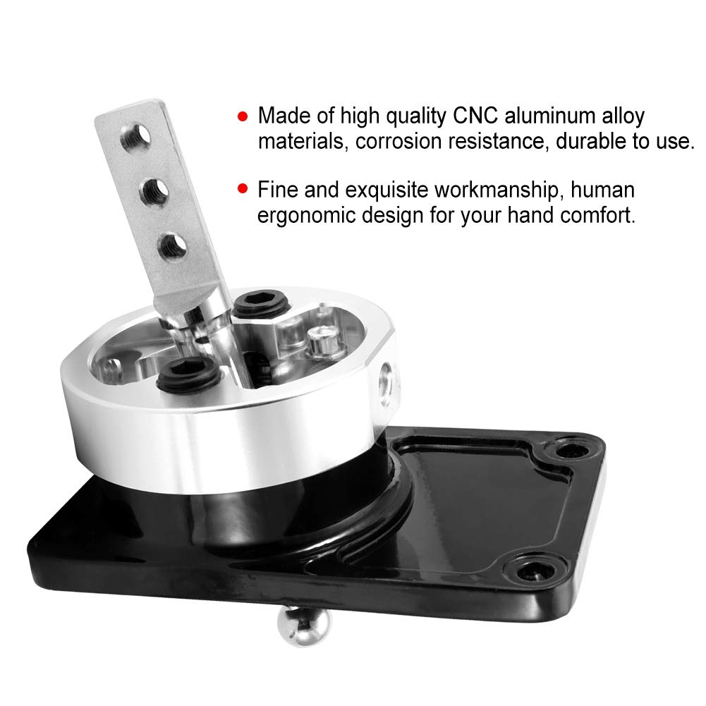 Haofy Sportowa Dźwignia Zmiany Biegów o Krótkim Skoku, Dźwignia Zmiany Biegów ze Stopu Aluminium CNC do Forda Mustanga, Coswortha, Thunderbirda, Aktualizacji Ręcznej Skrzyni Performance Racing (BLUE)