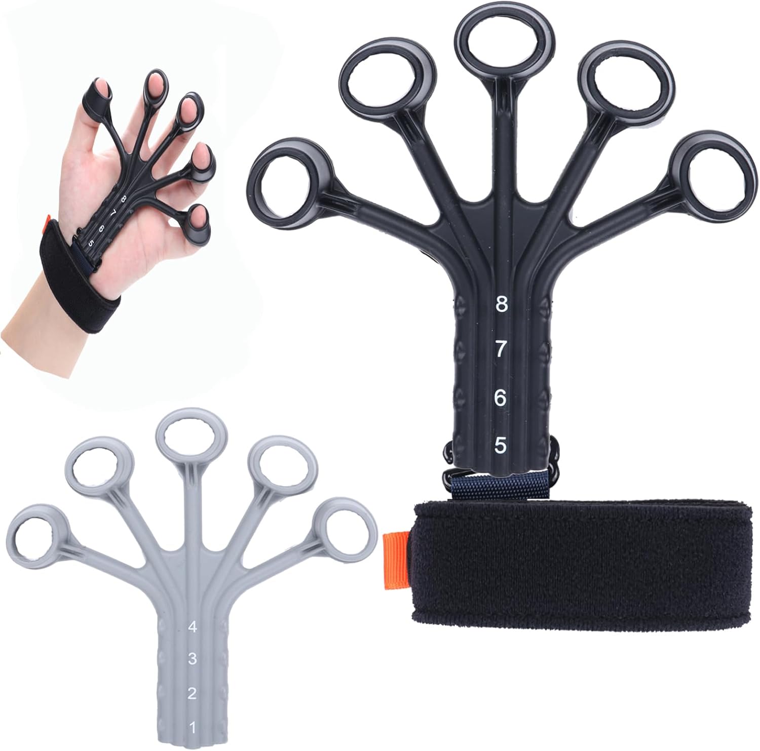 2 Pcs Finger Strengthener, Gripster for Veins, Hand