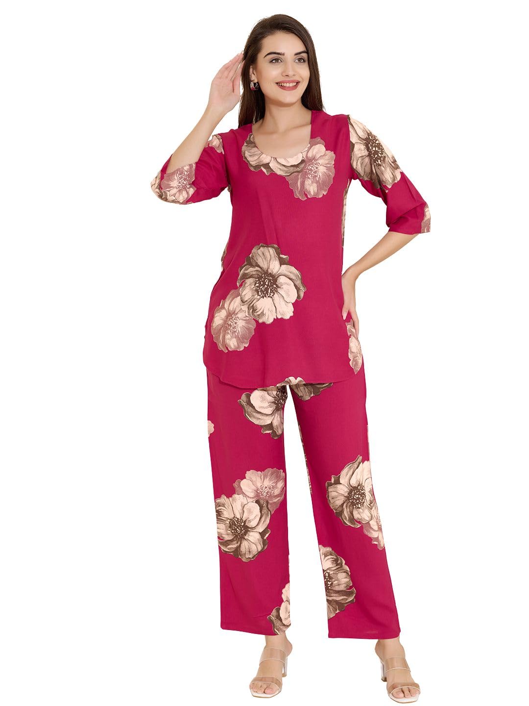 Co-ord Set for Women | Trendy Top and Bottom Set | Comfortable Cotton Loungewear | Casual Wear for Relaxed Days-image-31