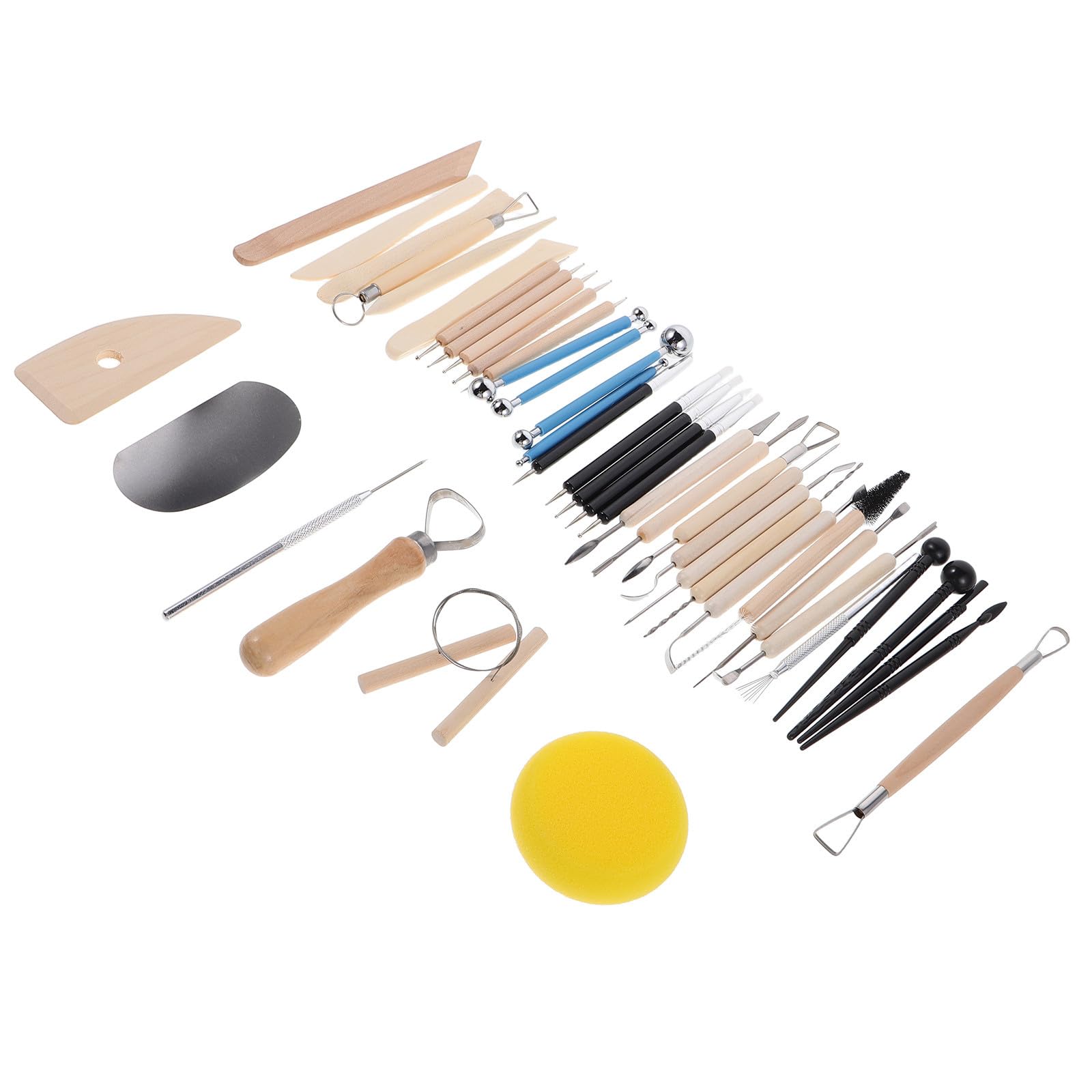 Kit de Herramientas de Arcilla para Modelar y Cerámica Diseño Profesional, Reutilizable Larga Duración, Adecuado para Sesiones de Arte al Aire Libre y Cerámica