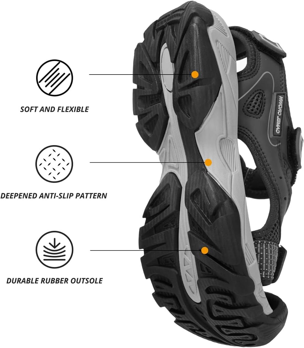 CAMEL CROWN Women's Hiking Sandals Waterproof Closed Toe Water Sandals Comfort Adjustable Athletic Outdoor Sandals for Summer Beach Hiker Trekking Camping - Image 5