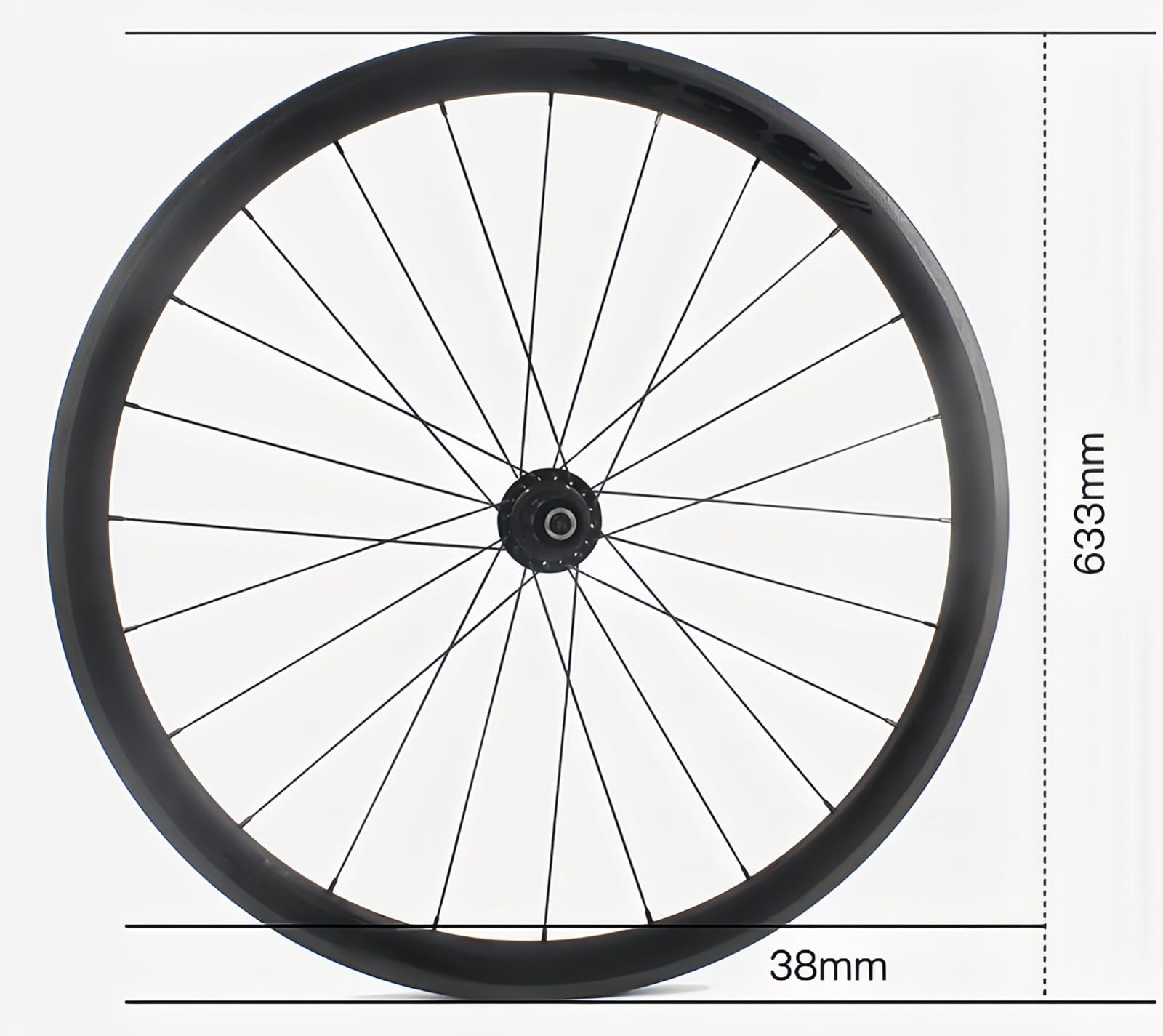 Fahrradlaufräder 700c Carbonfaser Rennrad Felgenbremse Ultraleichter Tubeless-Reifen T700 Carbon Blade Schnellspanneraufnahme 7-12 Gänge (Nero-700C)