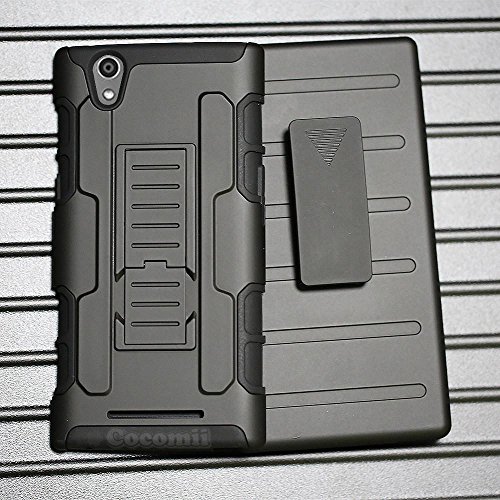 Cocomii Robot Belt Clip Holster ZTE ZMax Case, Slim Thin Matte Kickstand Swivel Belt Clip Holster Reinforced Drop Protection Fashion Phone Case Bumper Cover for ZTE ZMax (Black)