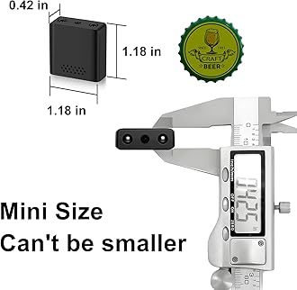 Shalapovar Small Hidden Camera Spy Cameras - Mini Nanny Cam for Home Security, Camaras Espias Ocultas, No WiFi Needed, SD Card Recorder